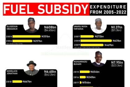 Fuel Subsidy Expenditure From 2005 To 2022